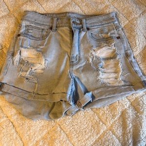 american eagle stretch jean shorts